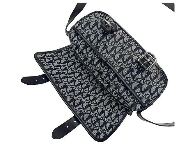 Borsa a Spalla Trotter Navy Christian Dior Nero - vista 12