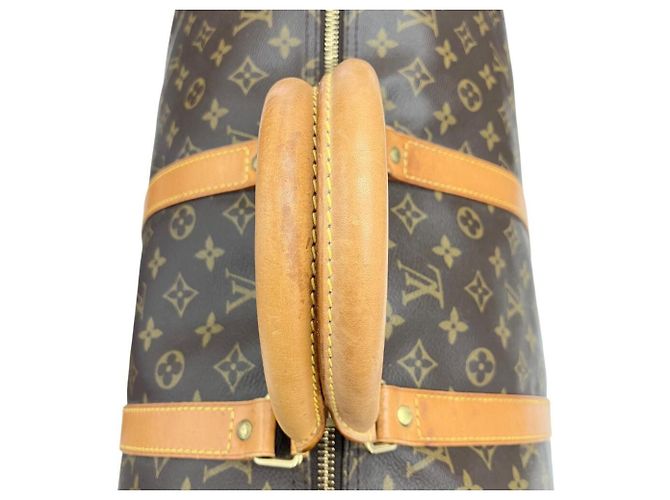 Louis Vuitton Monogram Keepall Bandoulière 55 Marrone - vista 10