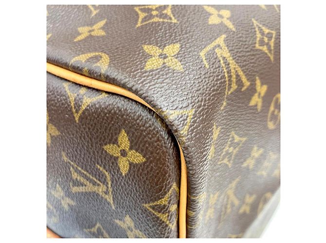 Louis Vuitton Monogram Keepall Bandoulière 55 Marrone - vista 7
