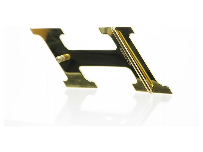 Hermès NEUE HERMES H SPEED 32MM BROSSE GOLD METALL GÜRTELSCHNALLE Golden - Ansicht 2