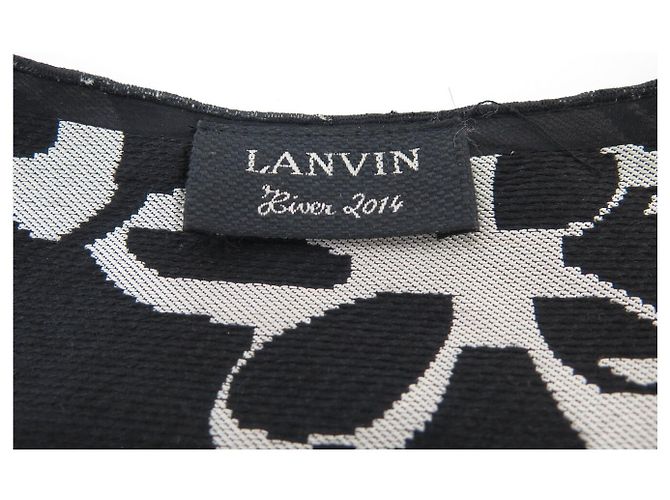 LANVIN KURZÄRMIGES KLEID 2014 BLUMENMUSTER RW-DR2143-2513 M 40 - Ansicht 5