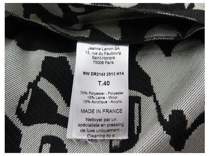 LANVIN KURZÄRMIGES KLEID 2014 BLUMENMUSTER RW-DR2143-2513 M 40 - Ansicht 6