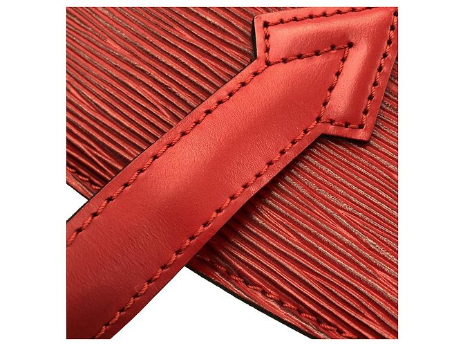 Louis Vuitton Saint Jacques Epi Handtasche Rot - Ansicht 4