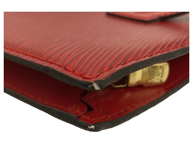 Louis Vuitton Saint Jacques Epi Handtasche Rot - Ansicht 7