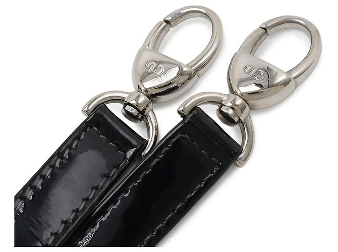 Lady Dior Cannage Handtasche aus Lackleder Schwarz - Ansicht 7