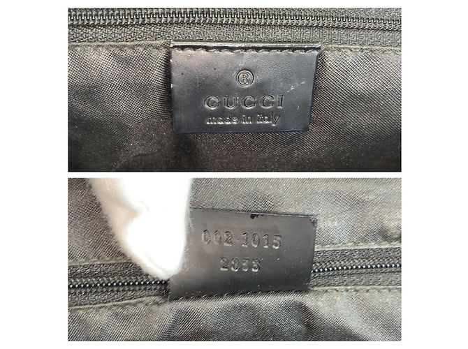 Borsa a mano in nylon Gucci Bamboo Nero - vista 3