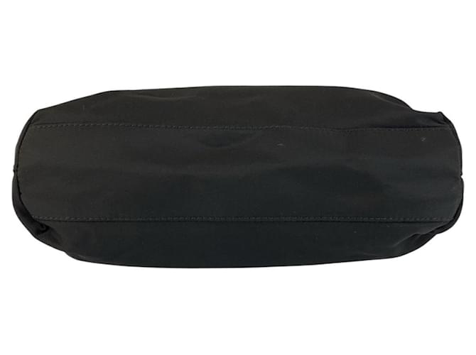 Bolsa tote de nylon com logo triangular Prada Preto - vista 9