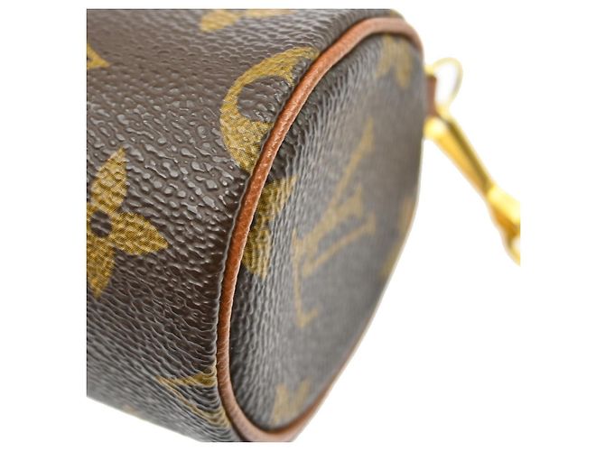 Pochette Papillon Mini in Tela Monogram Louis Vuitton Marrone - vista 5