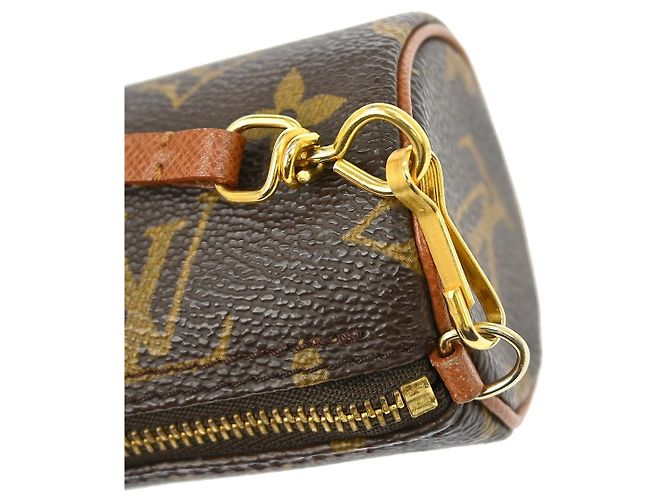 Pochette Papillon Mini in Tela Monogram Louis Vuitton Marrone - vista 6