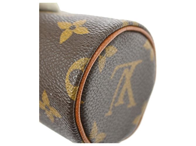 Pochette Papillon Mini in Tela Monogram Louis Vuitton Marrone - vista 7