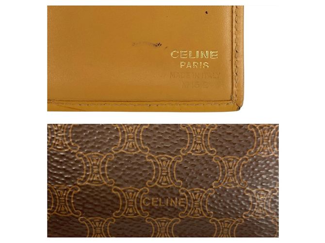 Céline Celine Macadam Brown PVC Long Wallet - view 3