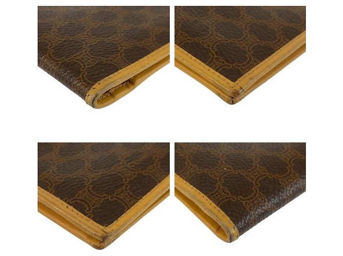 Céline Celine Macadam Brown PVC Long Wallet - view 4