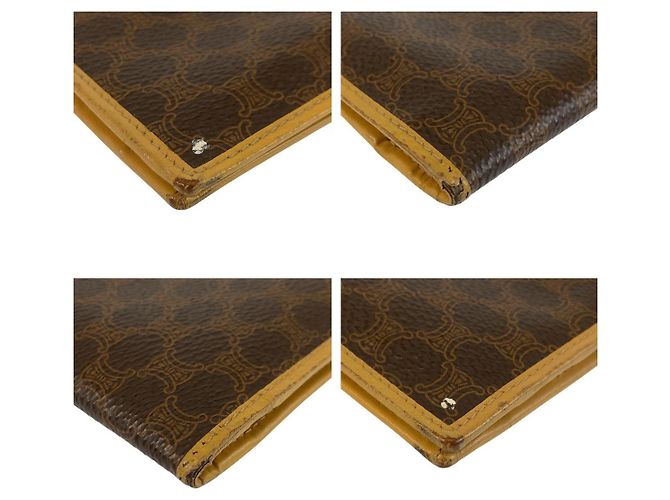 Céline Celine Macadam Brown PVC Long Wallet - view 5