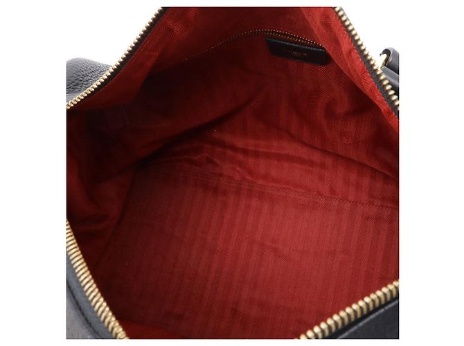 Bolsa Loewe Fusta 31 em couro 2WAY Preta Preto - vista 8