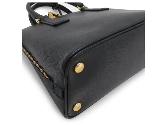 Bolsa de mão Prada em couro com logo triangular Promenade - vista 3