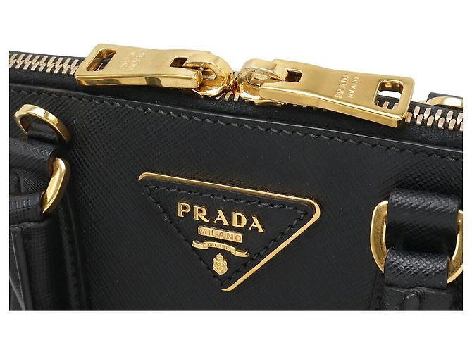 Bolsa de mão Prada em couro com logo triangular Promenade - vista 4