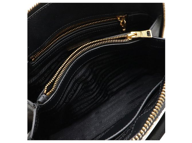 Bolsa de mão Prada em couro com logo triangular Promenade - vista 7