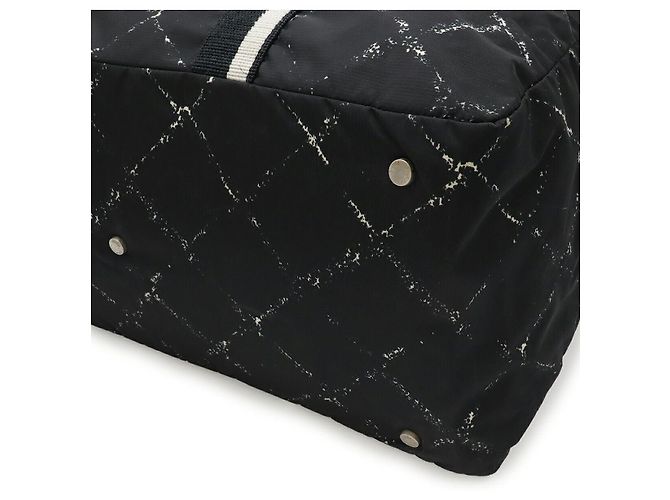 Borsa Boston della linea da viaggio in nylon di Chanel Nero - vista 3