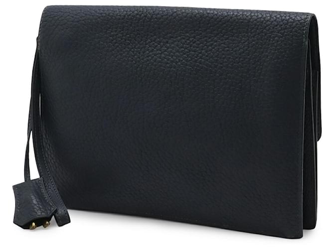 Hermès HERMES Pochette Jet Seconda Borsa Blu navy - vista 3
