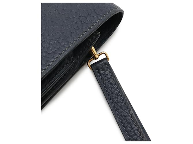 Hermès HERMES Pochette Jet Seconda Borsa Blu navy - vista 5