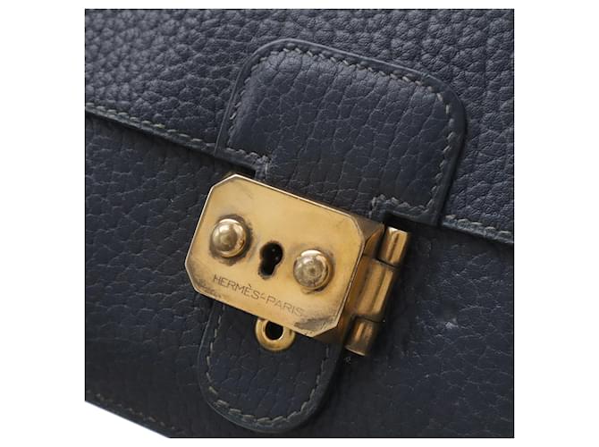 Hermès HERMES Pochette Jet Seconda Borsa Blu navy - vista 6