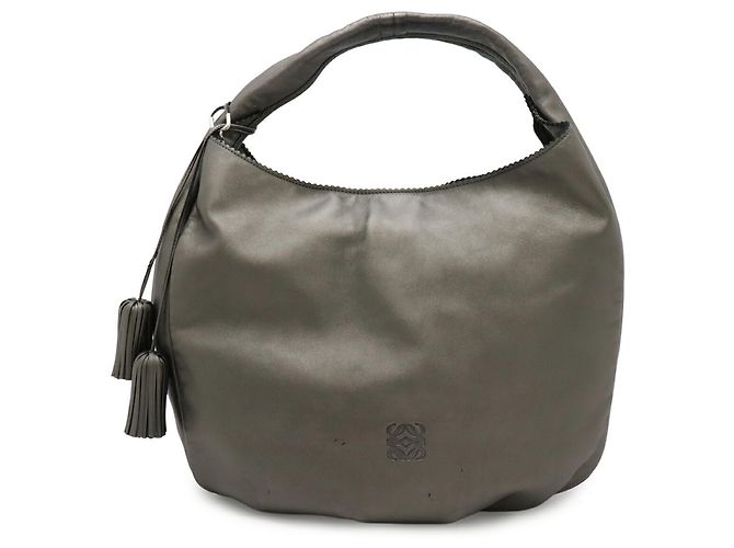 Borsa a Spalla Loewe Viento 30 Anagram Argento - vista 2
