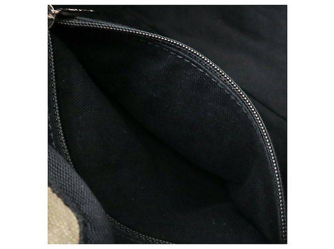 CHANEL Deauville PM Tote Tasche Schwarz Beige - Ansicht 10