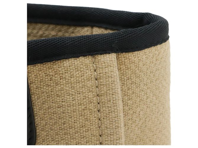 CHANEL Deauville PM Tote Tasche Schwarz Beige - Ansicht 5