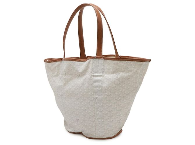 Goyard Bellara Handtasche Braun Weiß - Ansicht 3