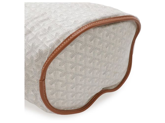 Goyard Bellara Handtasche Braun Weiß - Ansicht 4