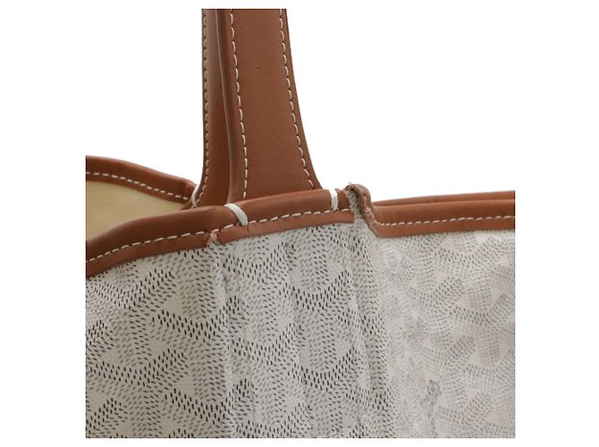 Goyard Bellara Handtasche Braun Weiß - Ansicht 8