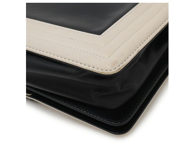 Chanel Boy Chanel 25 Coco Mark Ketten Schultertasche Schwarz Roh - Ansicht 4