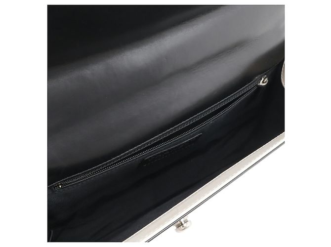 Chanel Boy Chanel 25 Coco Mark Ketten Schultertasche Schwarz Roh - Ansicht 7