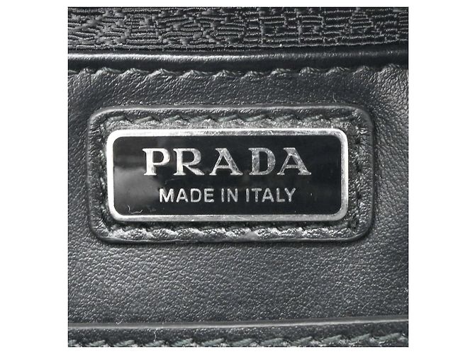 Borsa a spalla in pelle Saffiano nera Prada Nero - vista 11