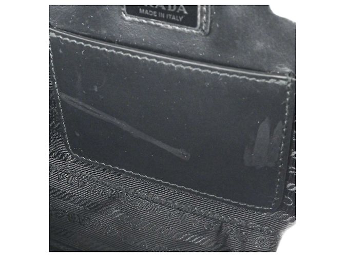 Borsa a spalla in pelle Saffiano nera Prada Nero - vista 14