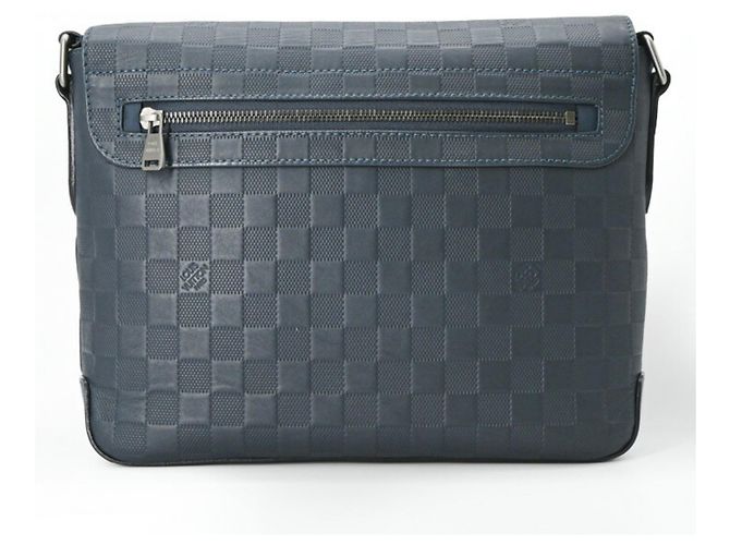 Borsa a Spalla District PM Damier Infini Louis Vuitton Blu navy - vista 2