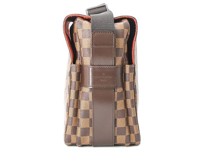 Borsa a Spalla Naviglio Damier Azur Louis Vuitton Marrone - vista 4