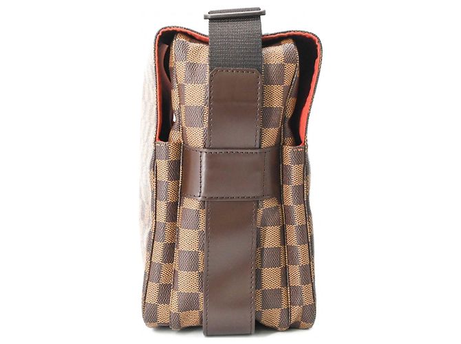 Borsa a Spalla Naviglio Damier Azur Louis Vuitton Marrone - vista 5