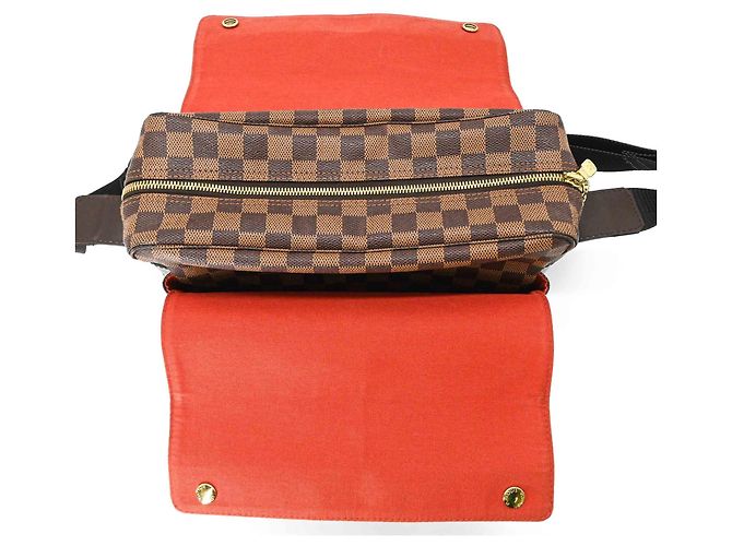 Borsa a Spalla Naviglio Damier Azur Louis Vuitton Marrone - vista 8