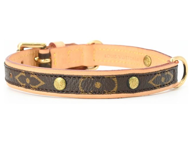 Louis Vuitton Monogram Collier Baxter PM Dog Collar Brown - view 4