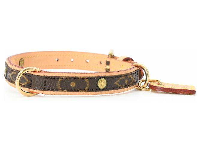 Louis Vuitton Monogram Collier Baxter PM Dog Collar Brown - view 5