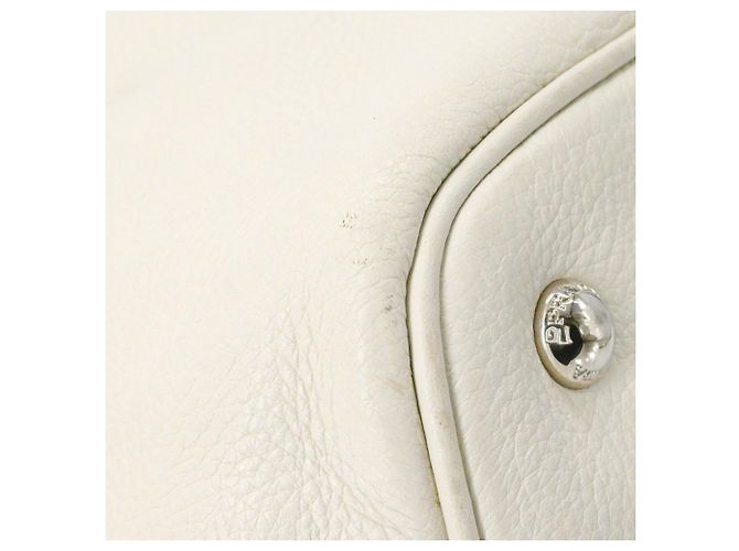Tote Borsa a spalla in pelle Prada Bianco - vista 16