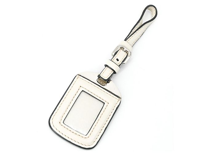 Tote Borsa a spalla in pelle Prada Bianco - vista 17