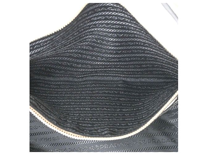 Tote Borsa a spalla in pelle Prada Bianco - vista 9