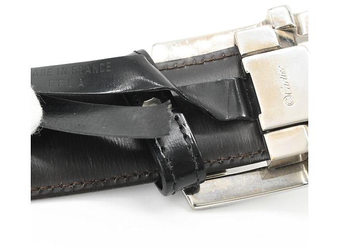 Cintura Must Tank reversibile Cartier Marrone Nero - vista 16