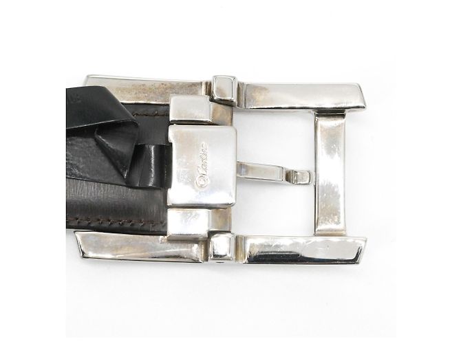 Cintura Must Tank reversibile Cartier Marrone Nero - vista 5