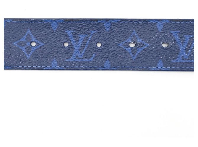 Cintura Monogram Blu da Uomo Louis Vuitton - vista 7