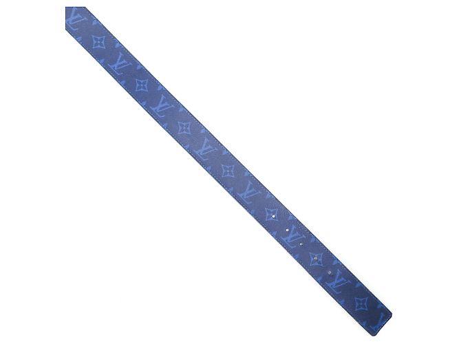 Cintura Monogram Blu da Uomo Louis Vuitton - vista 9