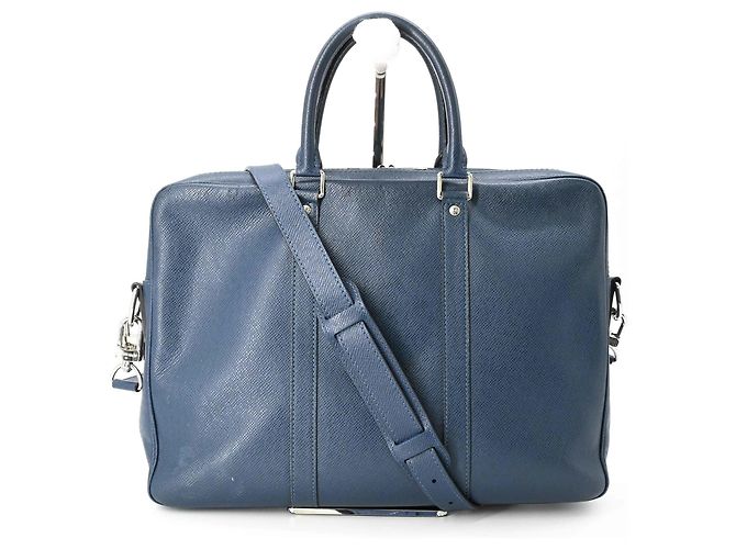 Borsa Port Document Voyage PM Louis Vuitton Blu navy - vista 2