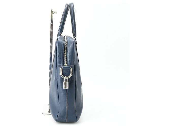 Borsa Port Document Voyage PM Louis Vuitton Blu navy - vista 3